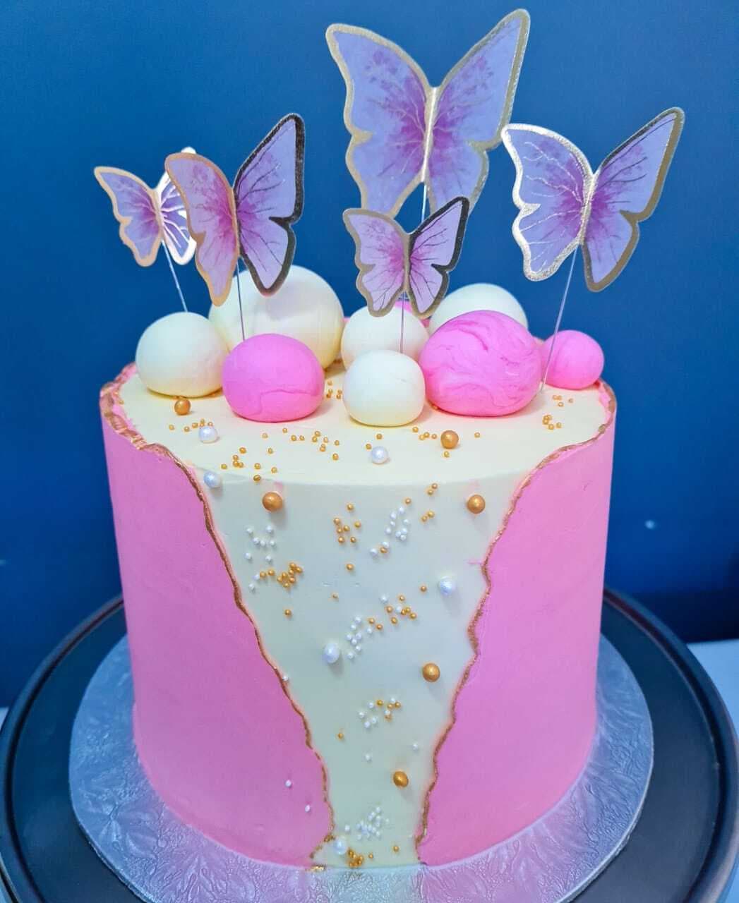 Fault Line Butterfly Cake